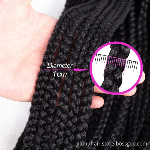 Braiding Hair Extension Ombre Synthetic Hair box braids crochet hair wholesale